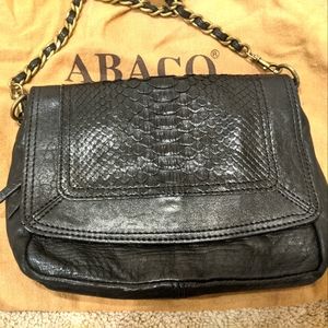 Abaco python black crossbody bag